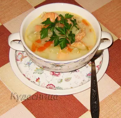 Крем-суп из сёмги с креветками (тест-драйв)