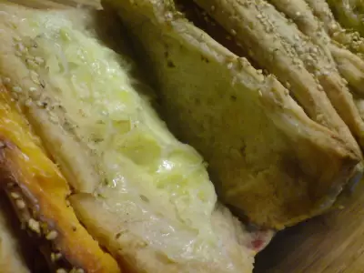 Monte-cristo bread//закусочный хлеб с ветчиной и сыром