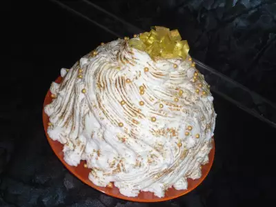 Желейный торт "малиновый снег"