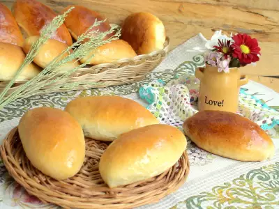 Пирожки печёные сдобные с зелёным луком и яйцом гост