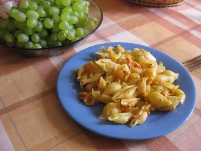 Макароны в овощном соусе на итальянский лад