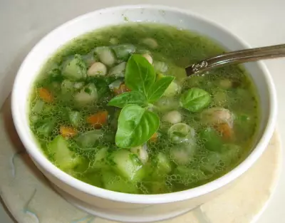 Зеленый суп а-ля минестроне