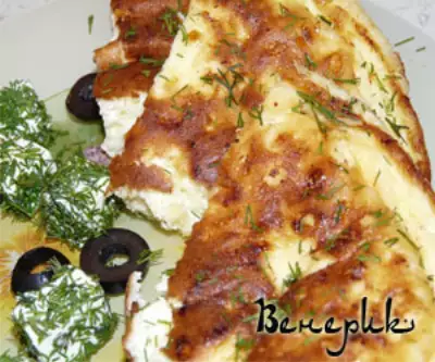 Омлет с брынзой и сыром по турецки быстрый и вкусный завтрак