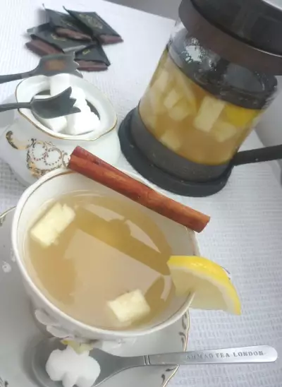 Ананасовый чай с корицей
