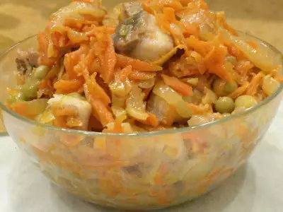 Салат - закуска из селедки. литовский салат.