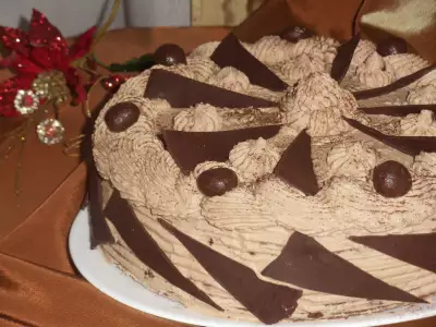 Шоколадно ореховый торт