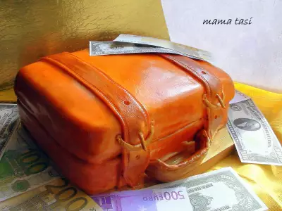 Торт «чемодан с деньгами». в подарок прекрасной аллочке a_l