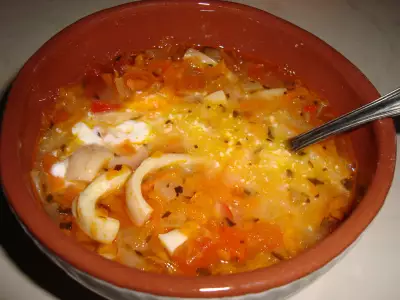 Суп с кальмарами