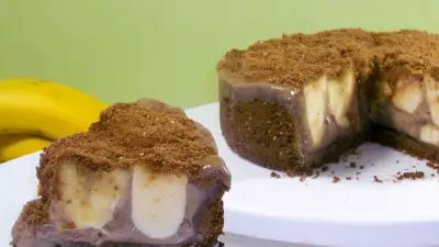 бананово-шоколадный торт без духовки