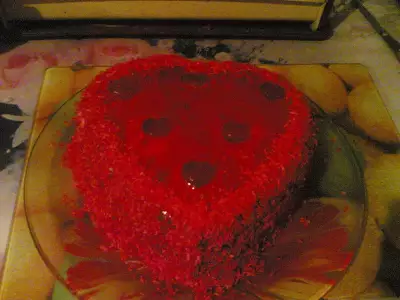Торт "сердце для любимого"