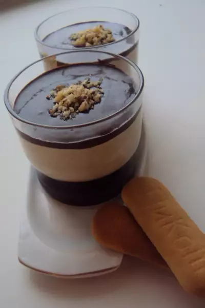 Кофейная панна котта с шоколадом panna cotta colombienne expresso et chocolat