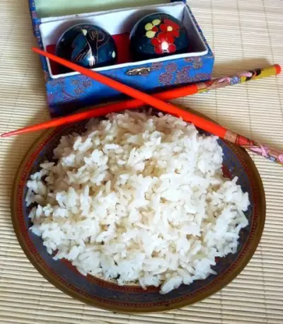 Рис жасмин с жасмином по-китайски (основное блюдо и десерт)