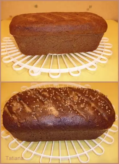 Хлеб ржаной на закваске (два вида)