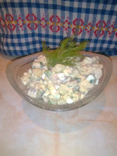 Селёдочный салат  "селедочное а-ля оливье" (салат-провокация для кулинаров)