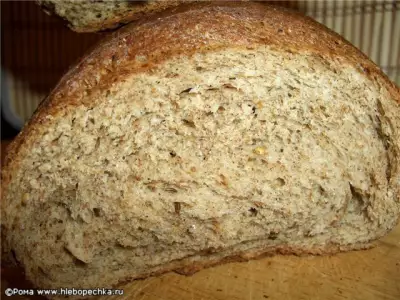 Хлеб пшеничный с цельнозерновой мукой и отрубями