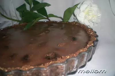 Шоколадный тарт с черносливом для шоколадоманов