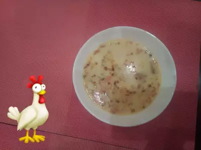 Суп из копченой курицы с плавленым сыром