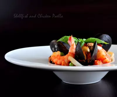 Паэлья с морепродуктами и курицей 2 (shellfish and chicken paella)