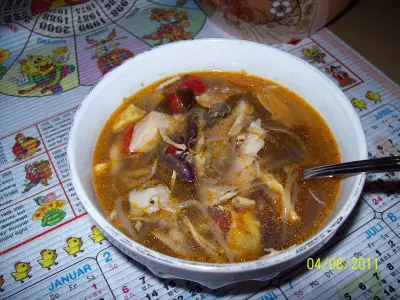 Суп в азиатском стиле.