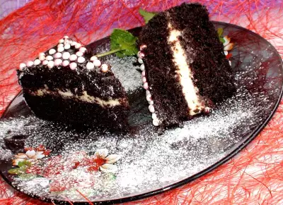 Шоколадный  шифоновый торт ( тест – драйв)