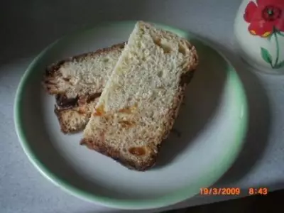Хлеб горчичный на пиве с сыром хлебопечка