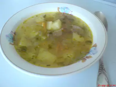 Суп "русский" картофельно-перловый