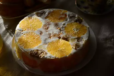Желейный торт "фруктовый новый год". видео
