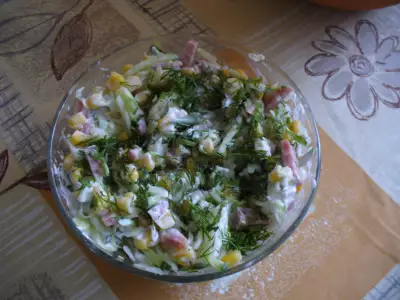 Салат капустный расколбас