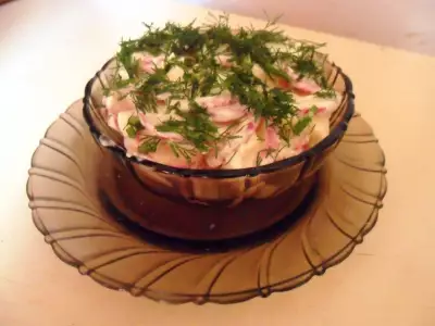Салат из редиса со сметаной (фм " книга о вкусной и здоровой пище")