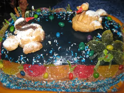 Торт"лебединое озеро"