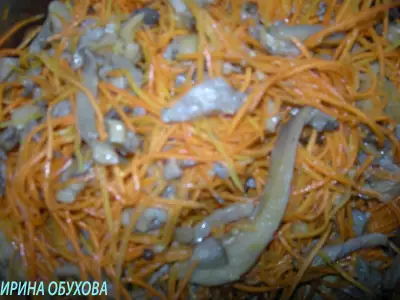 Морковь по корейски с вешанками