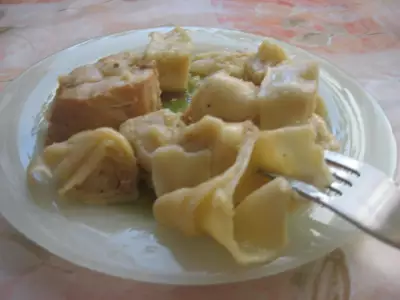 Штрули.татарское лагман-блюдо.