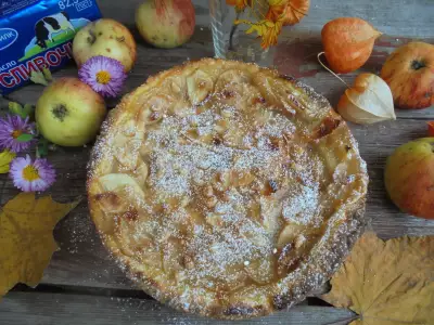 Ванильно-яблочный пирог