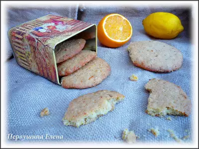 Овсяное печенье с маком и апельсиновой цедрой