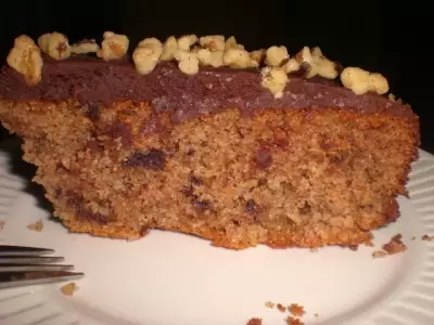 Сирийский манно ореховый торт с шоколадом и финиками