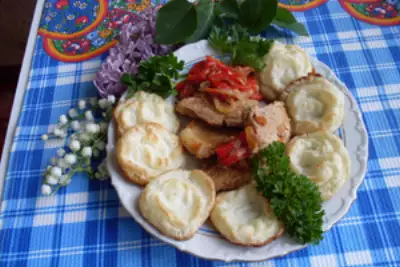 Свинина с овощами и картофелем дюшес