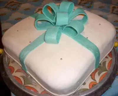 Торт "подарок на новый год"