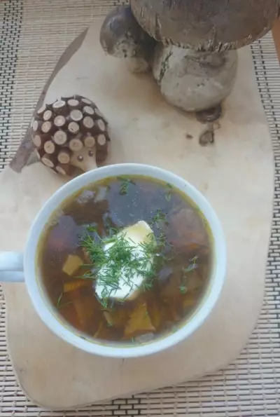 Суп из грибов ассорти