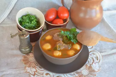 Флол армянский суп с галушками
