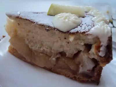 Нормандский яблочный пирог tarte normande aux pommes
