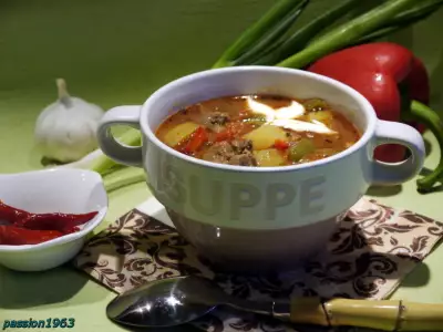 Печеночный суп-гуляш