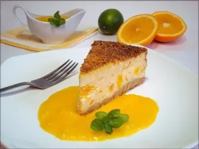 Упоительный десерт по мотивам чизкейка "оранжевое настроение".