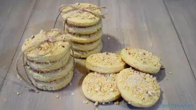 Ореховое печенье из песочного теста. видео