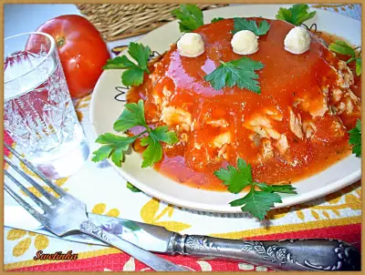 Рыбный холодец в томатном желе «для разгону!»
