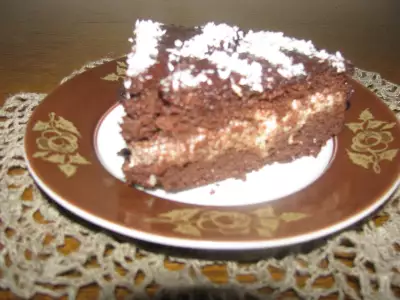 Шоколадно-лимонный торт "молния"