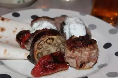 Запеченный кебаб с баклажанами patlican kebabi
