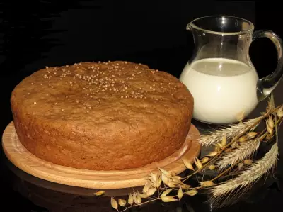Пшенично - ржаной хлеб с заварным солодом (тест- драйв)