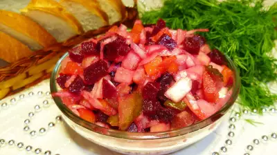 Винегрет ( классический рецепт овощного салата)