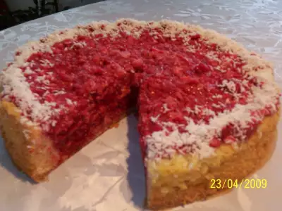 Торт-пирог "малиновое наслаждение"
