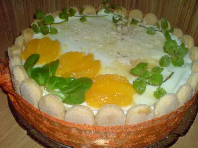 Цитрусово-творожный торт "весна"!